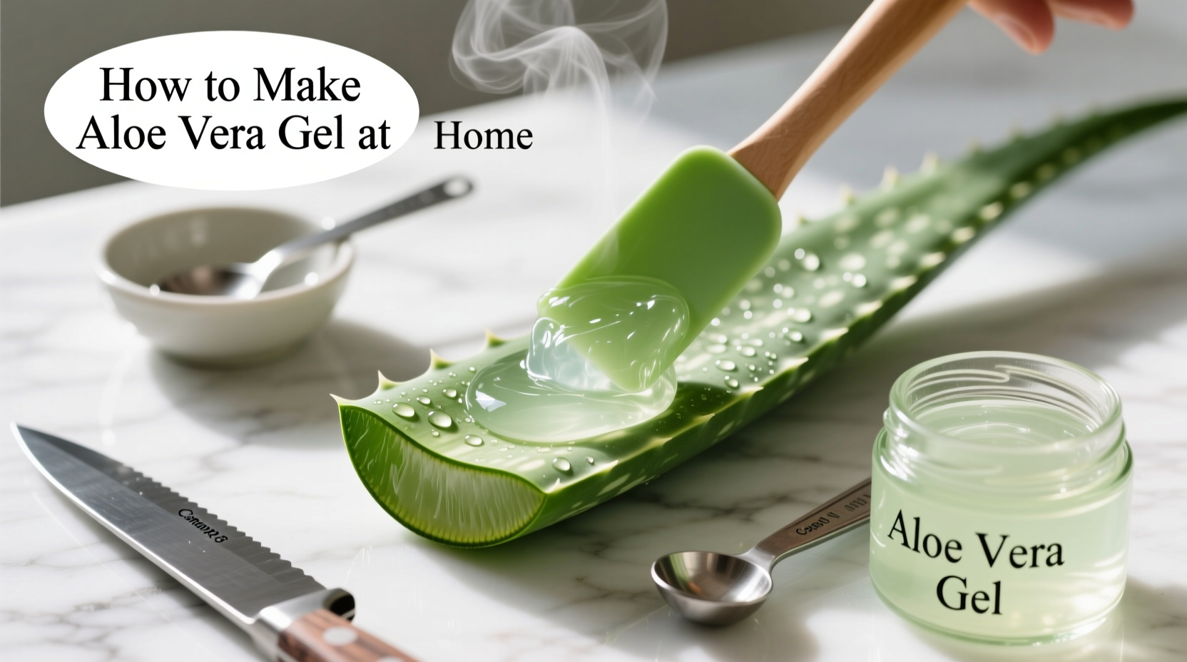 how to make aloe vera gel in home