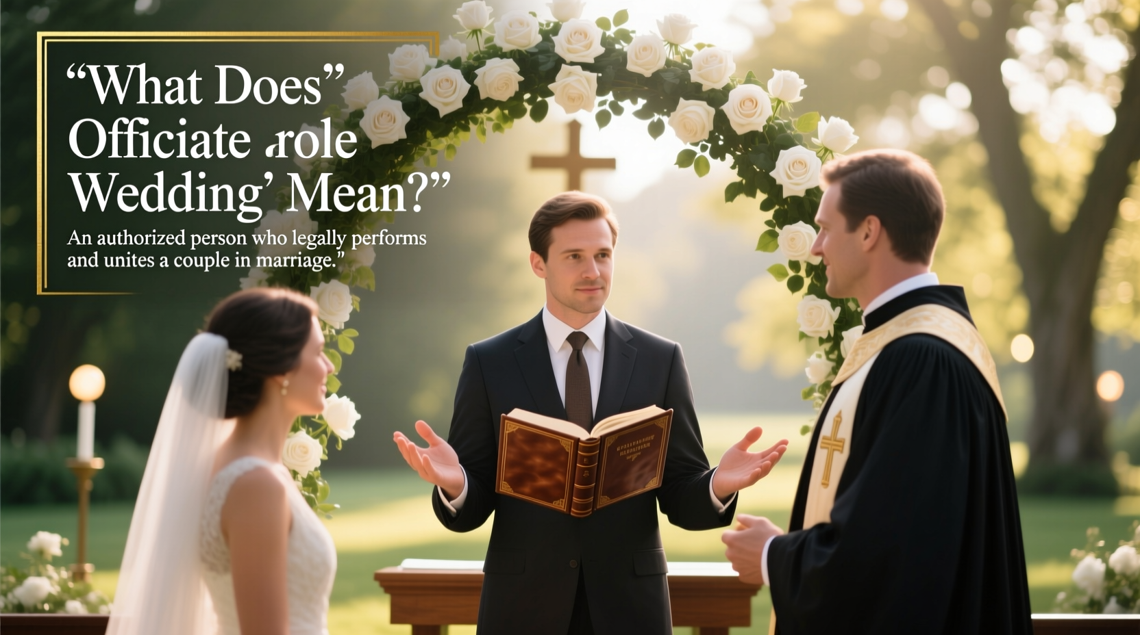 what does officiate a wedding mean