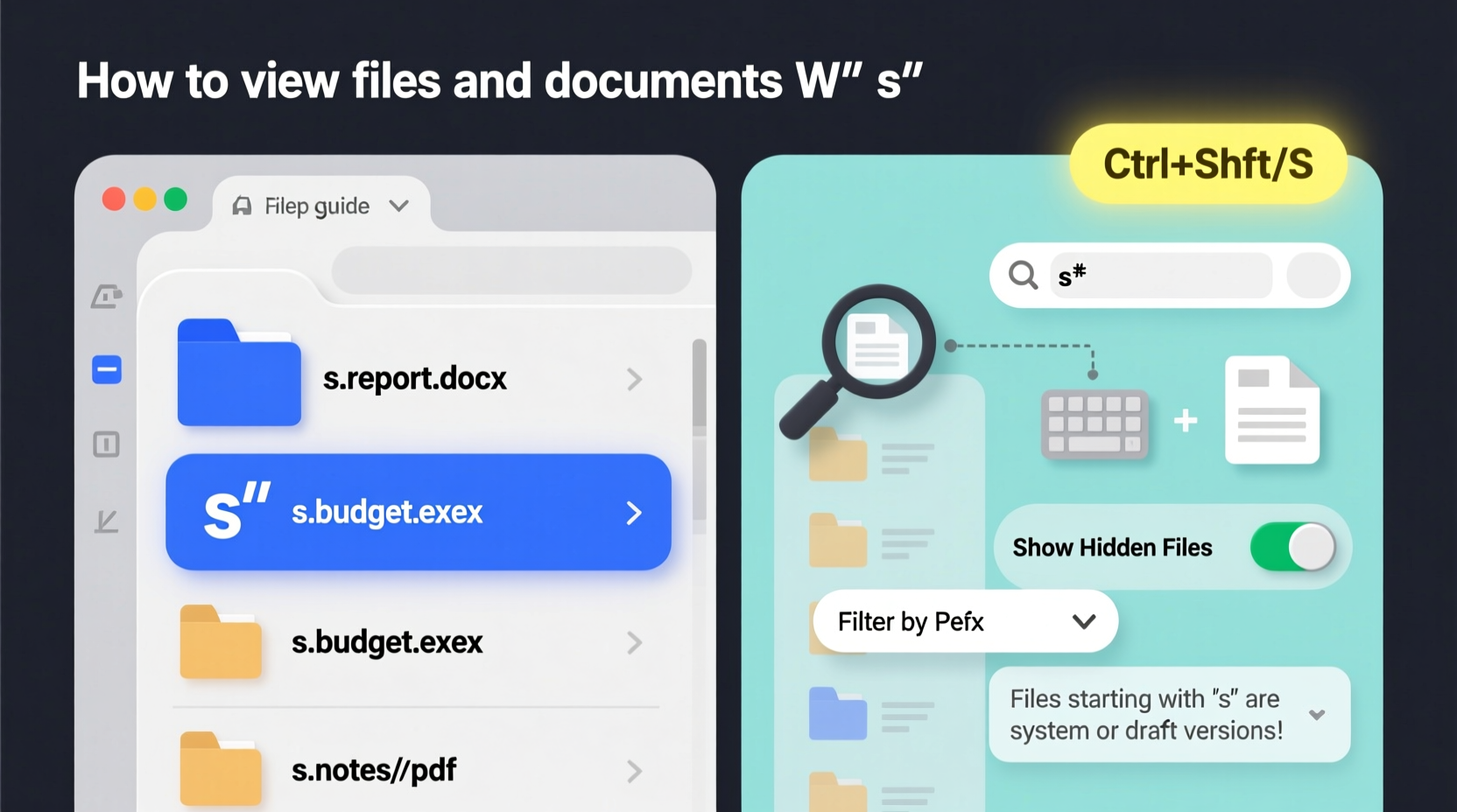 how to view s prefixed files and documents a complete user guide