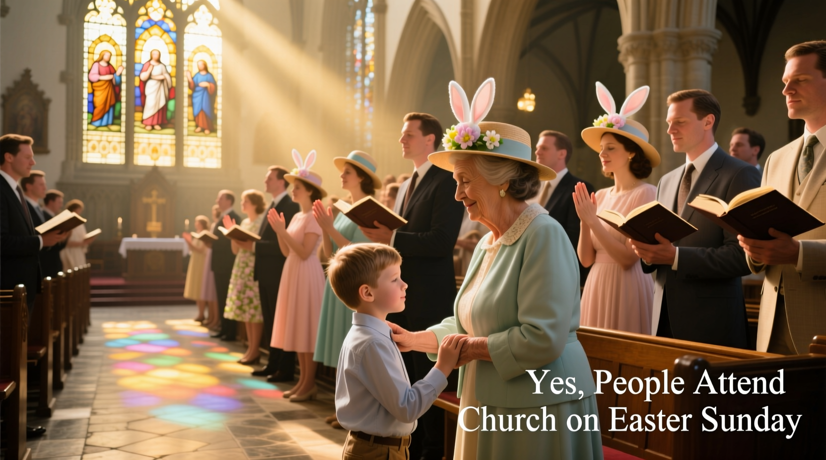 did people go to church on easter