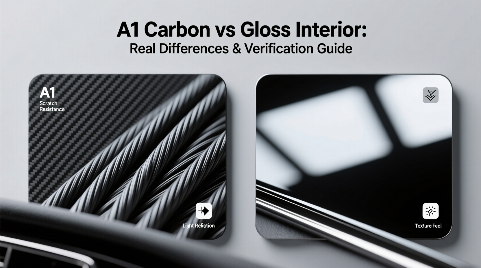 a1 carbon vs gloss interior
