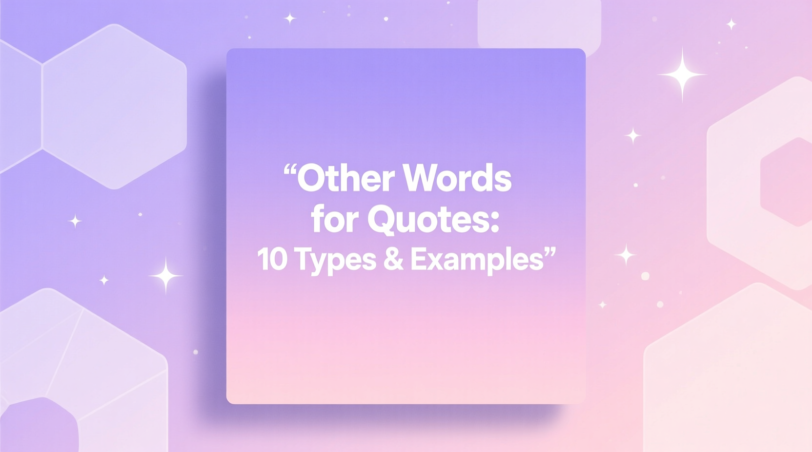 other words for quotes