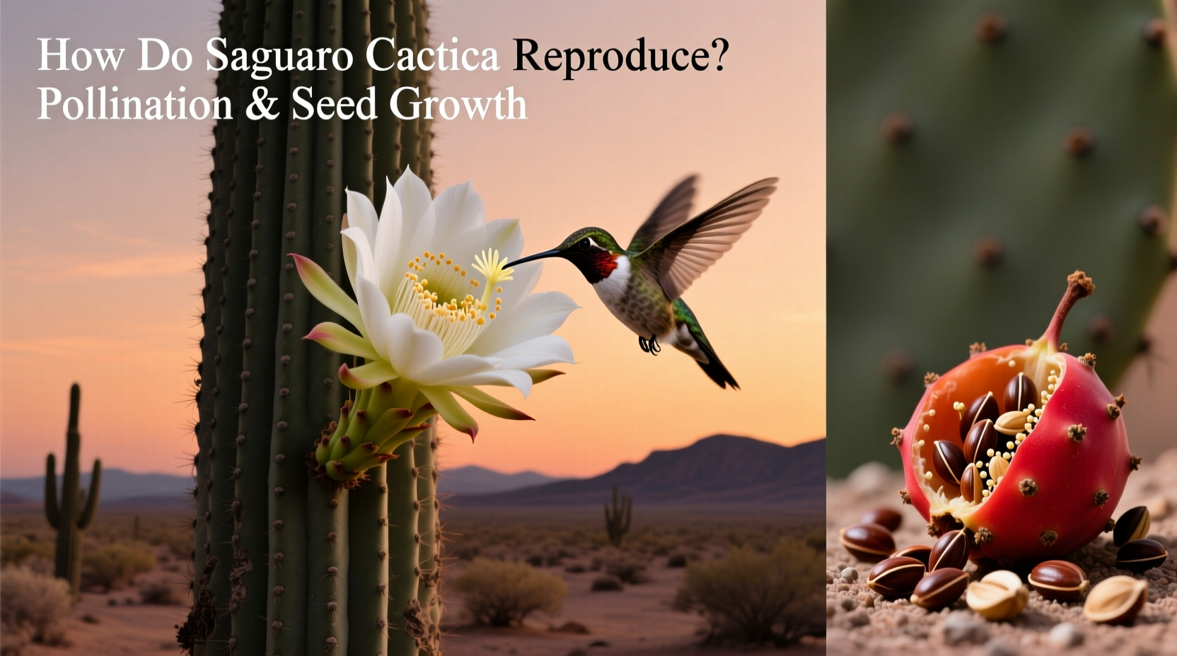 how do saguaro cactus reproduce