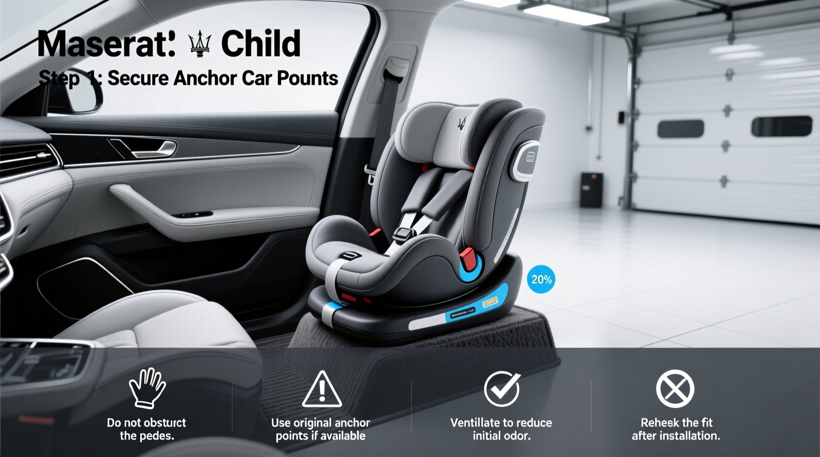 maserati child car seat