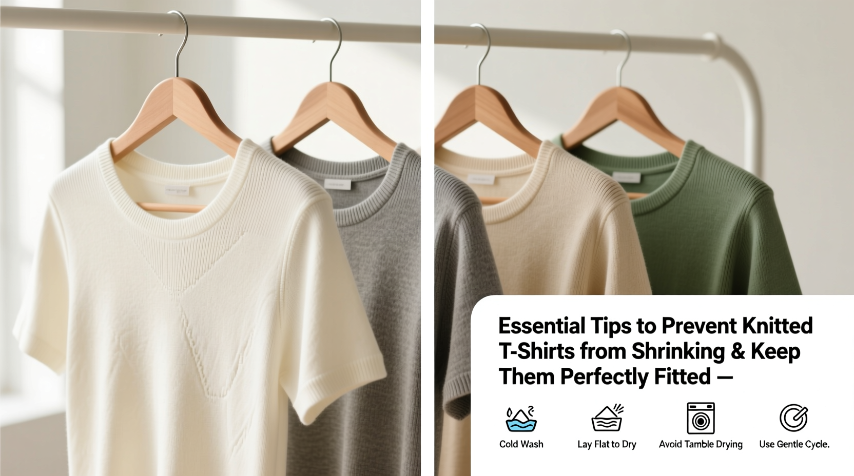 essential tips to prevent your knitted t shirts from shrinking and keep them perfectly fitted
