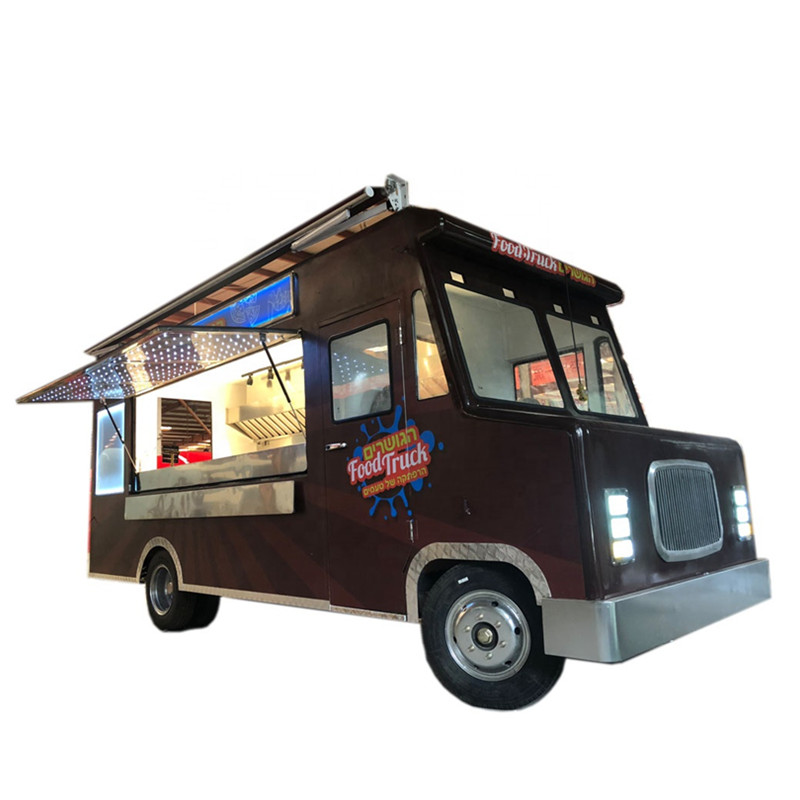 oem冰淇淋卡车餐饮车复古食品面包车电动移动食品车出售 - buy ice
