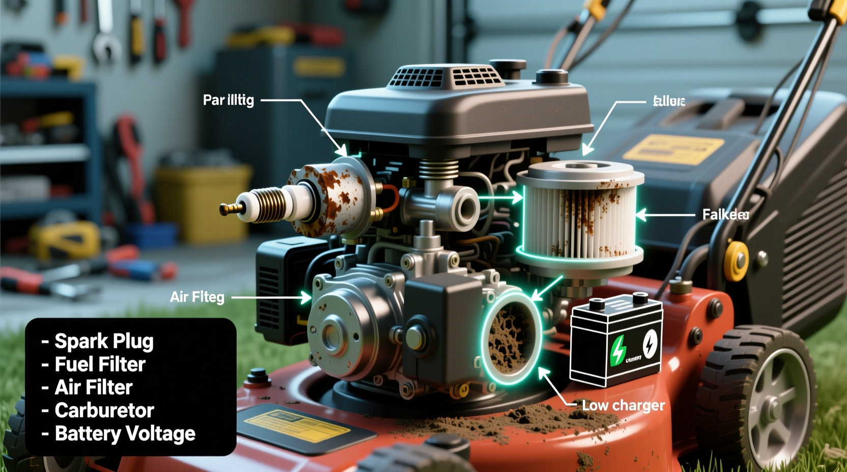 lawn mower not starting common causes quick troubleshooting