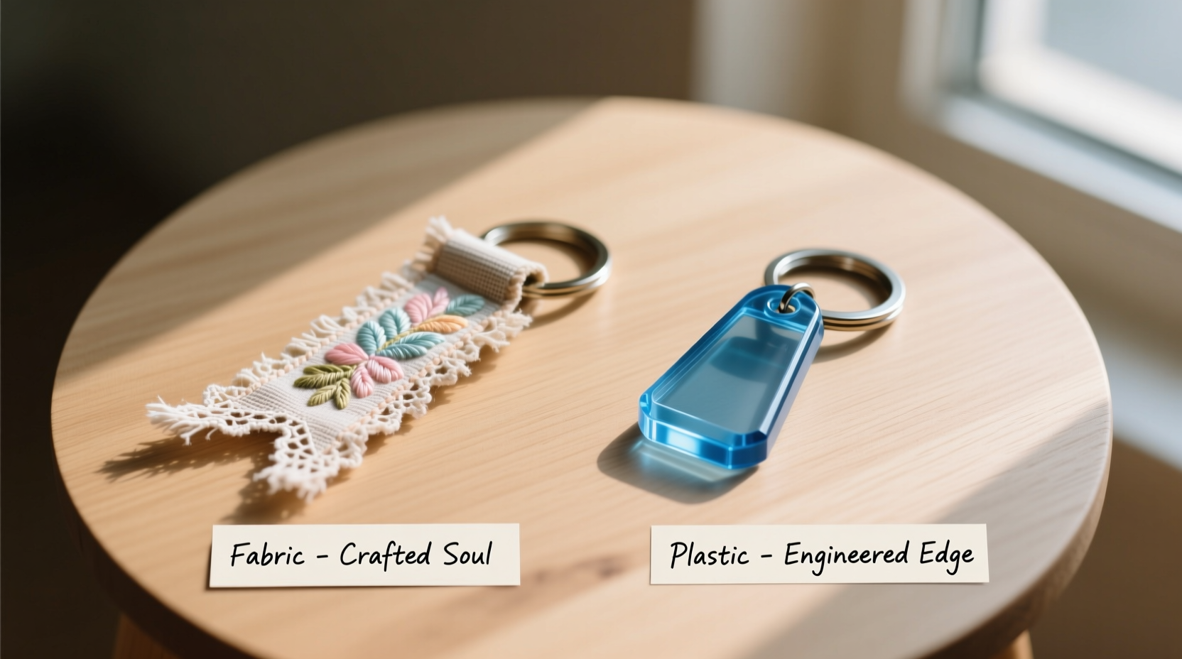 fabric ribbon keychains vs plastic keychains are the aesthetics worth the hassle