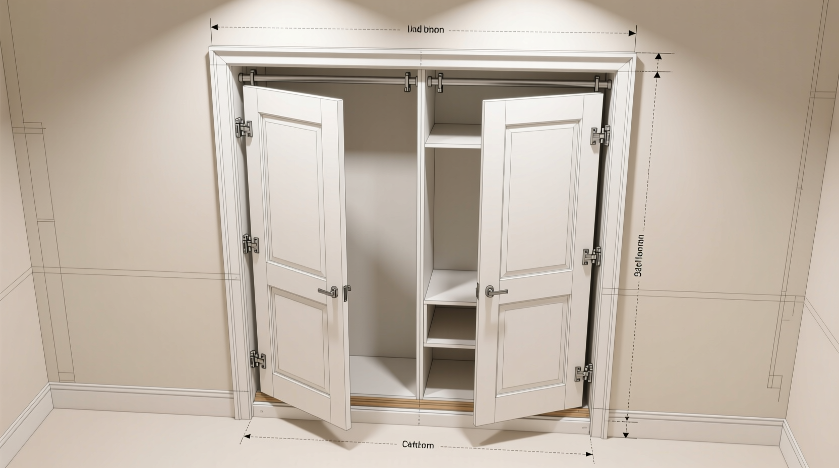 how to frame closet doors