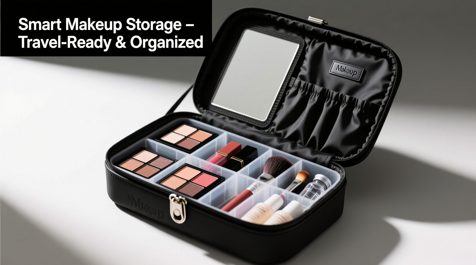 smart strategies to keep your makeup safe and organized in a portable travel bag