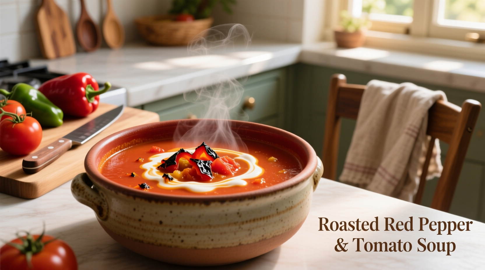Perfect Roasted Red Pepper & Tomato Soup Recipe
