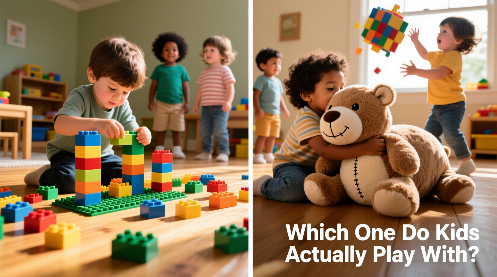 stitch building blocks vs plush which one will the kids actually play with