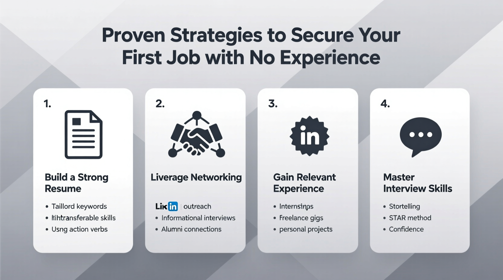 proven strategies to secure your first job when you have no experience