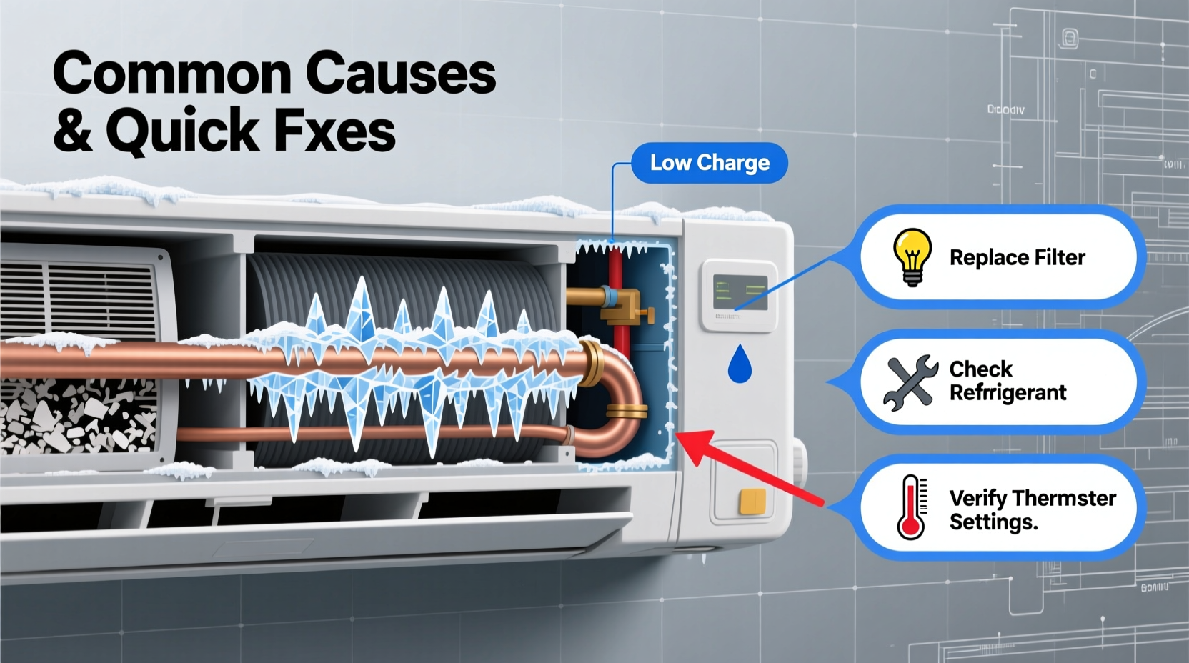 frozen ac line common causes quick fixes explained