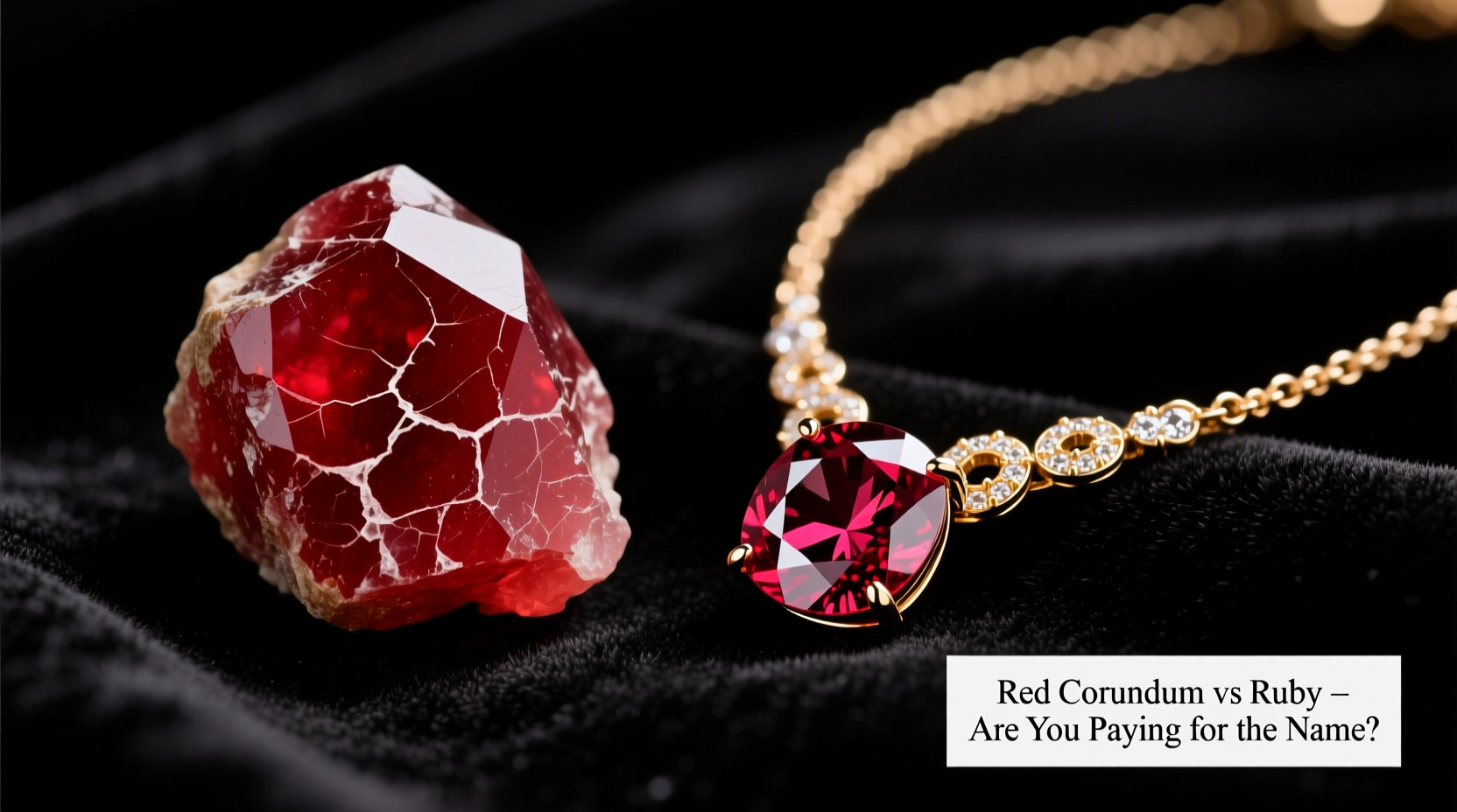 red corundum vs ruby necklace are you basically paying for the name