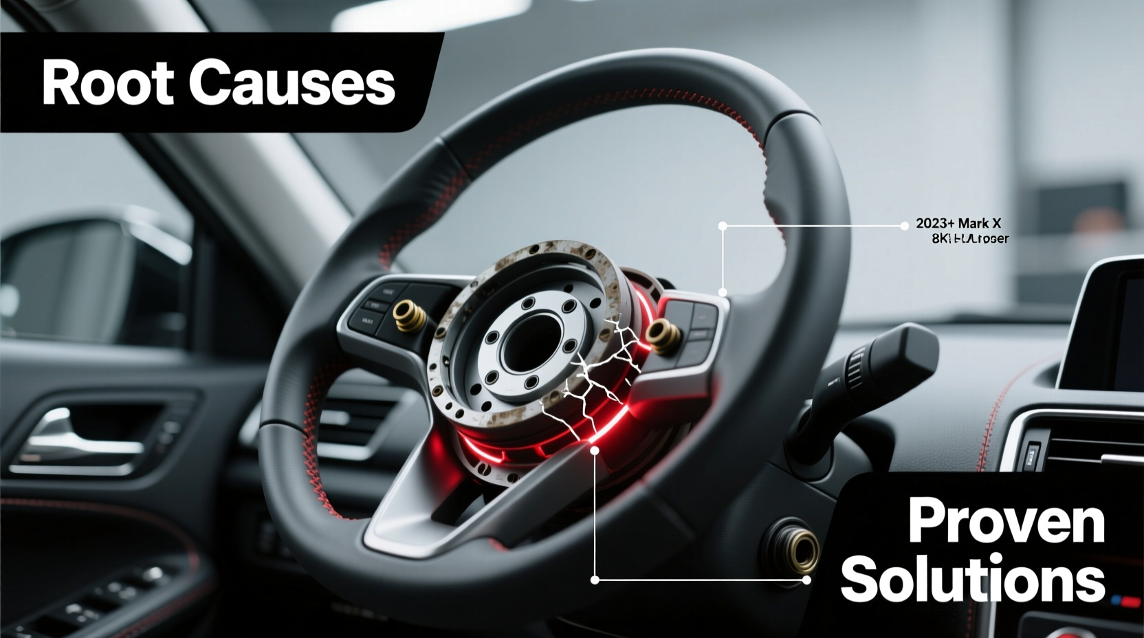 mark x steering wheel vibration fix
