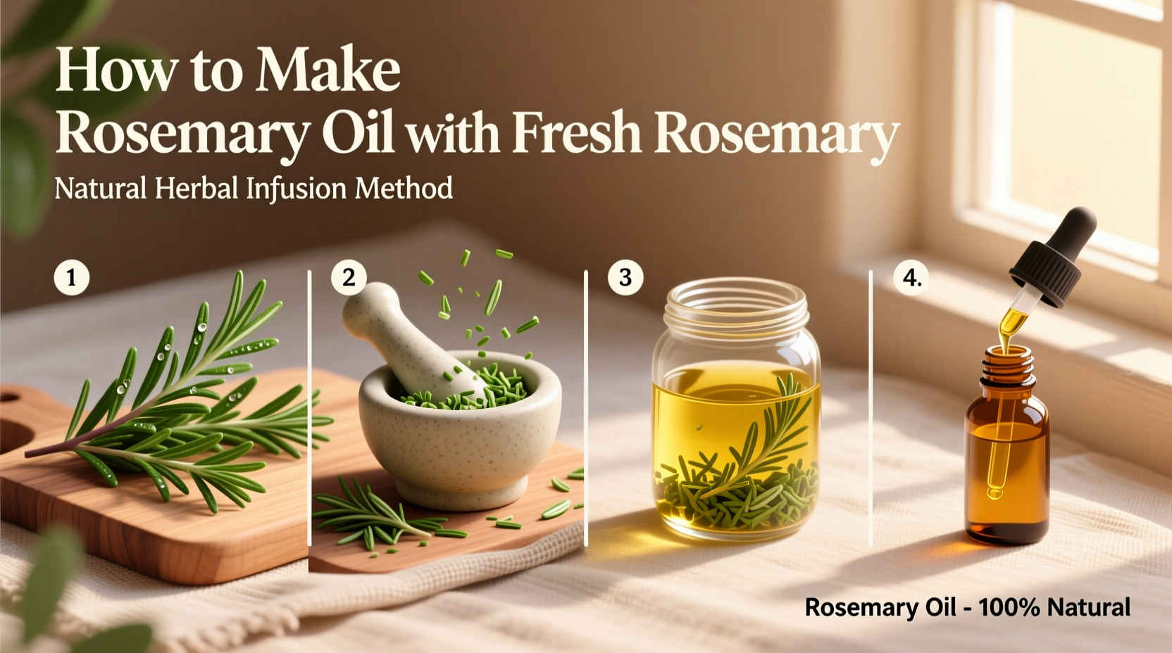 how to make rosemary oil with fresh rosemary