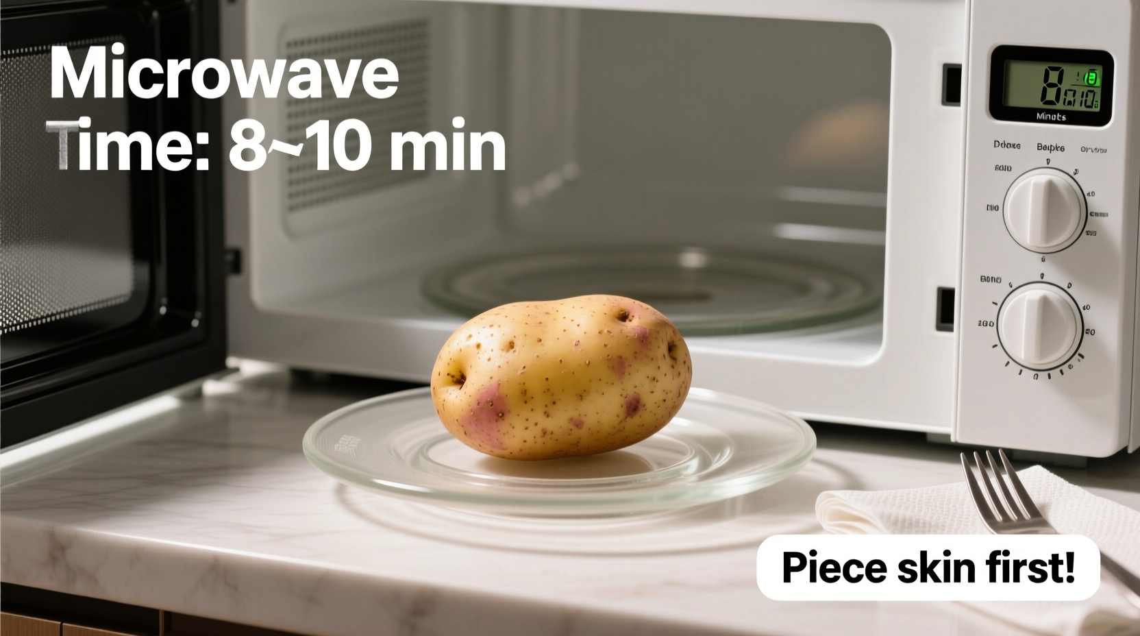 how long to bake a potato in the microwave