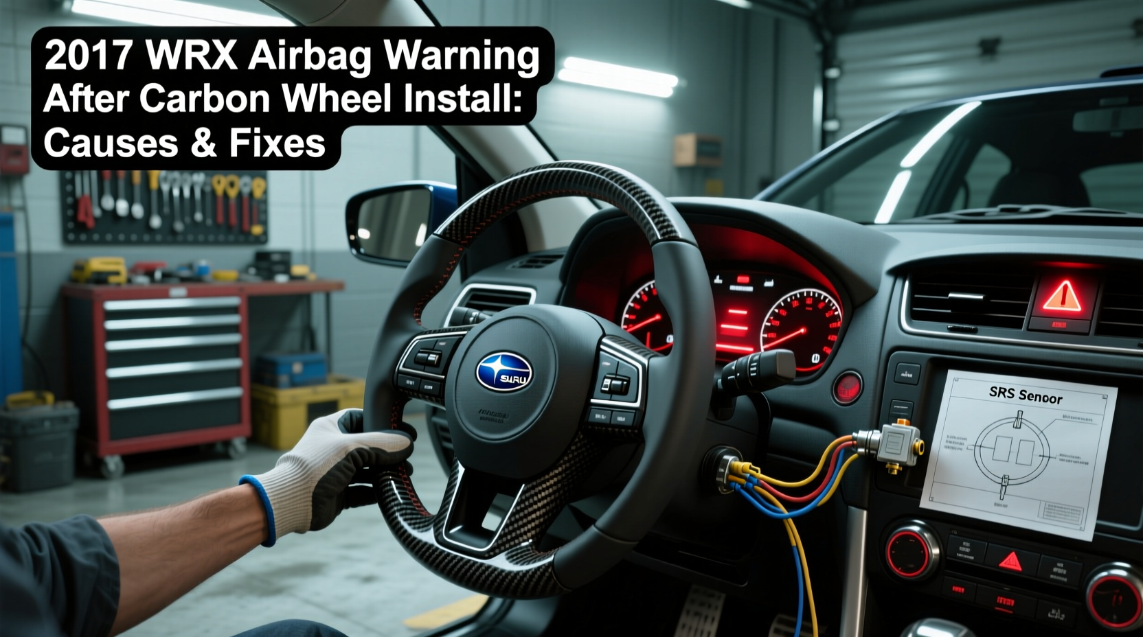 2017 wrx airbag warning carbon wheel