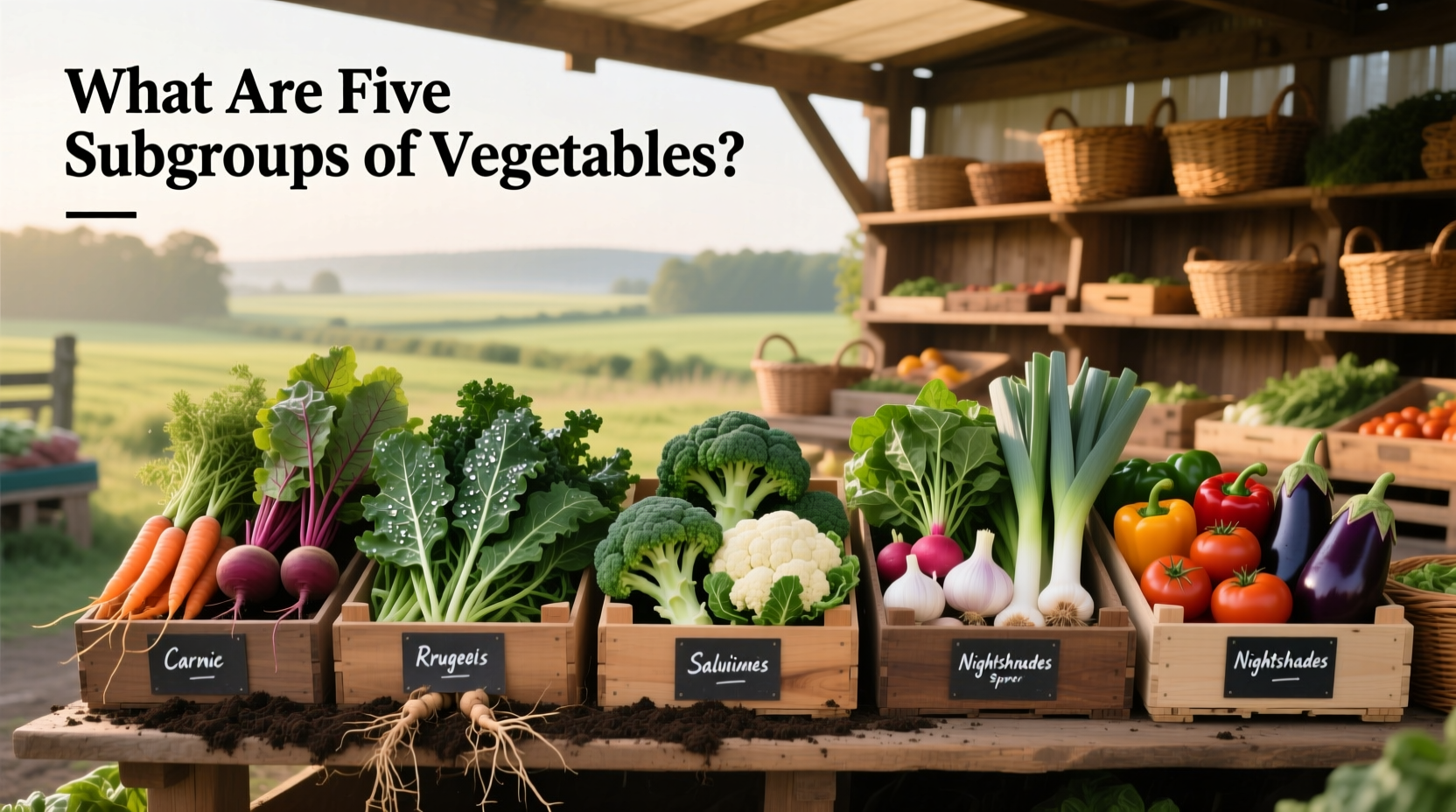 5 vegetable subgroups for balanced eating