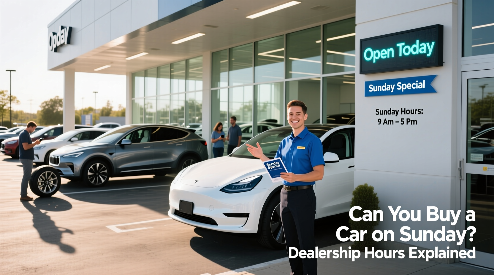 can you buy a car on sunday