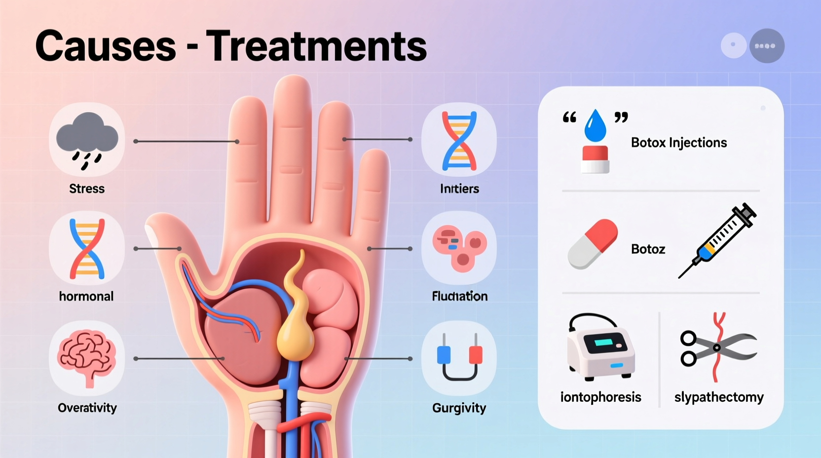 why do i have sweaty palms causes treatment options