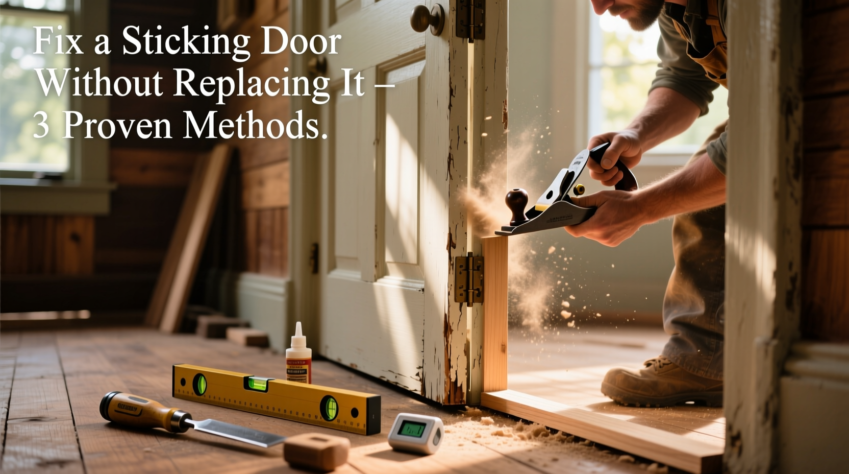effective solutions to fix a door that sticks from humidity without replacing it