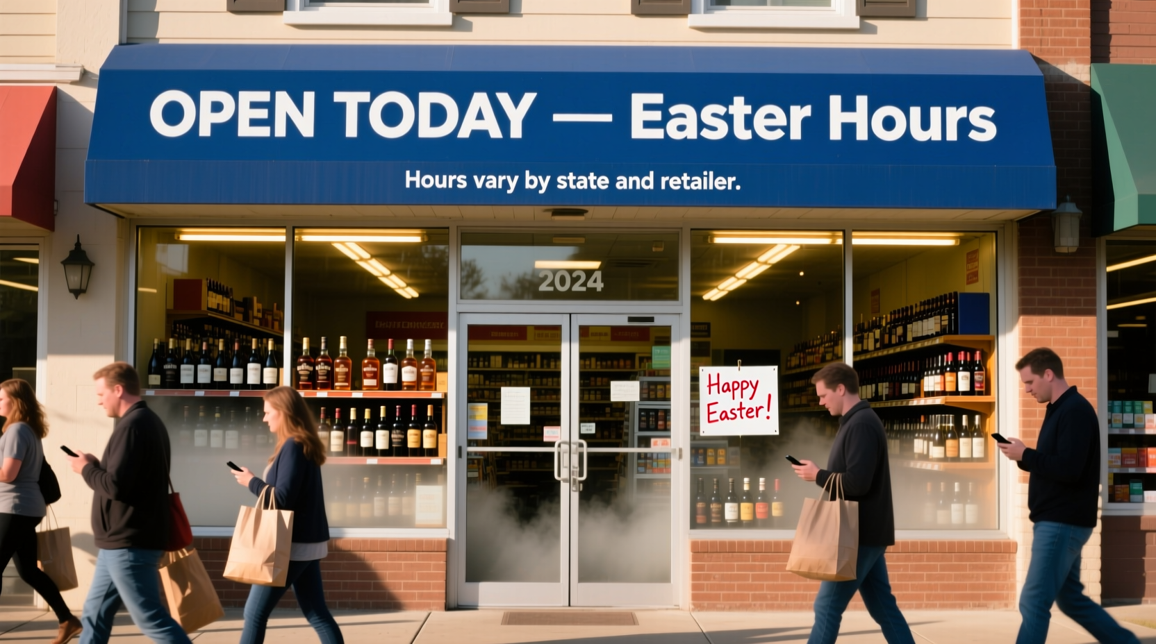 are liqour stores open on easter