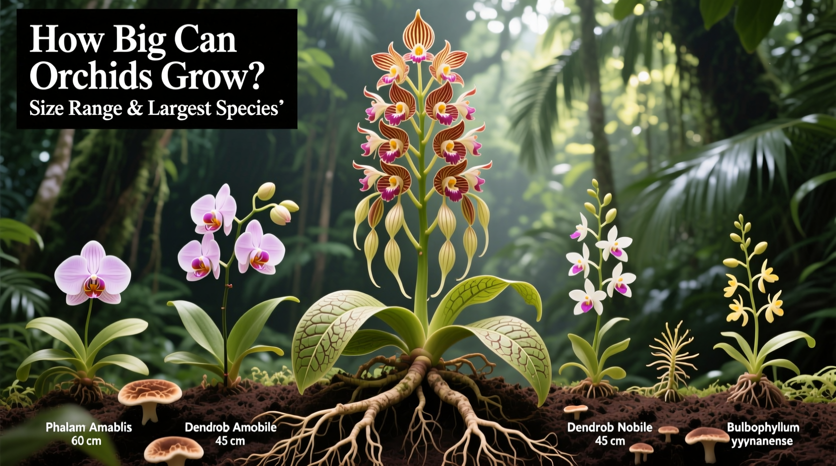 how big can orchids grow
