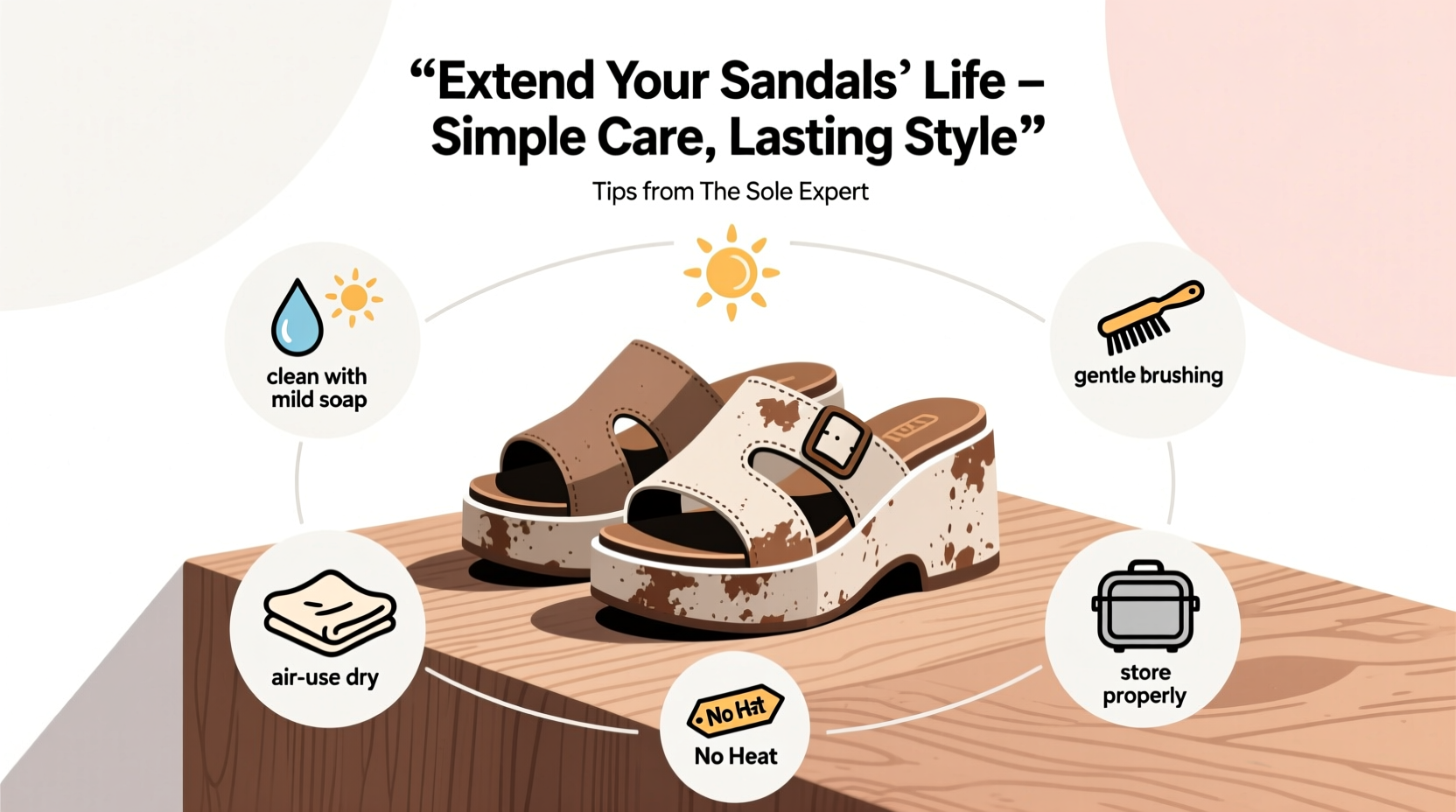 the ultimate guide to extending the life of your platform sandals with easy care tips