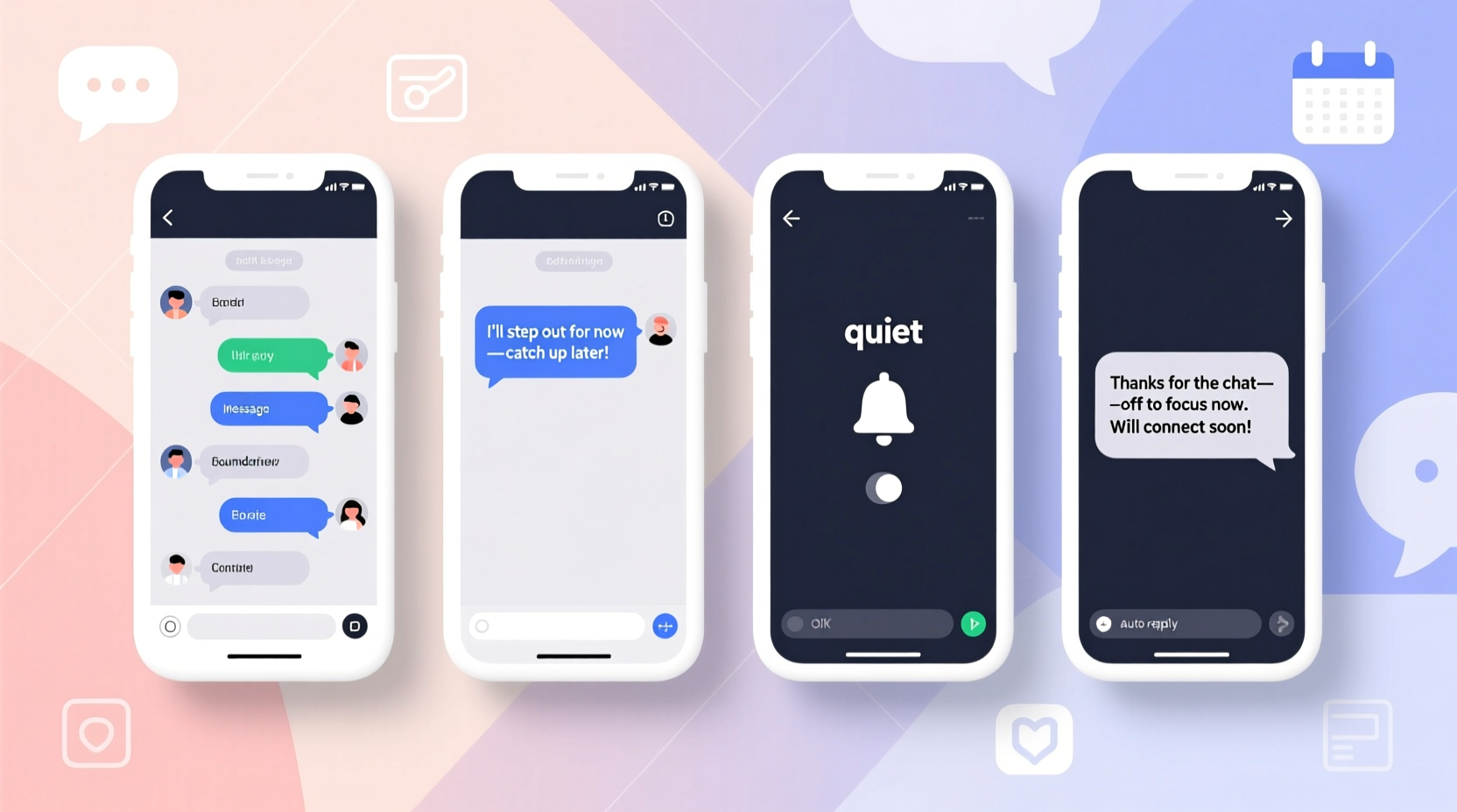effective strategies to quiet or exit group texts without annoying anyone
