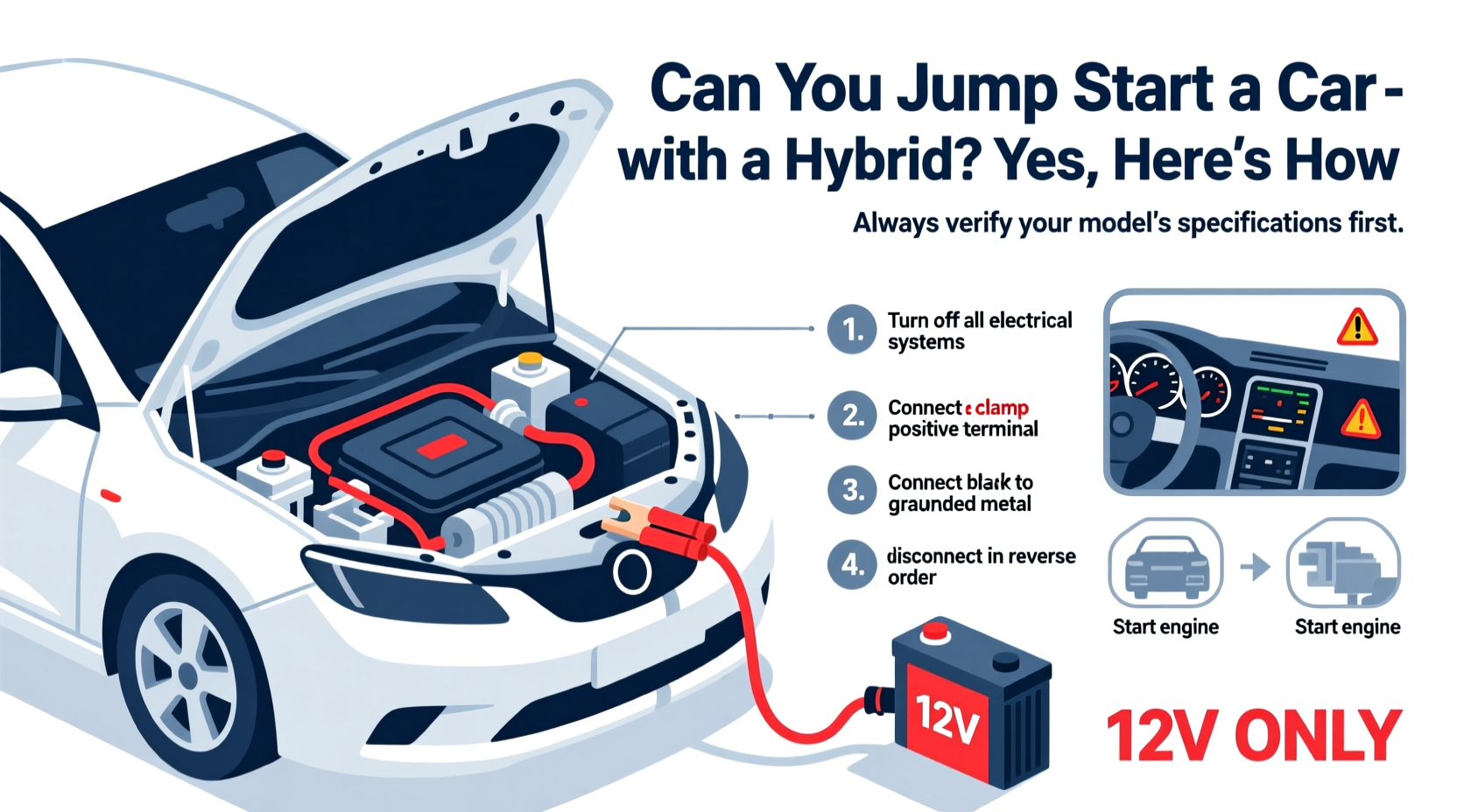 can you jump start a car with a hybrid