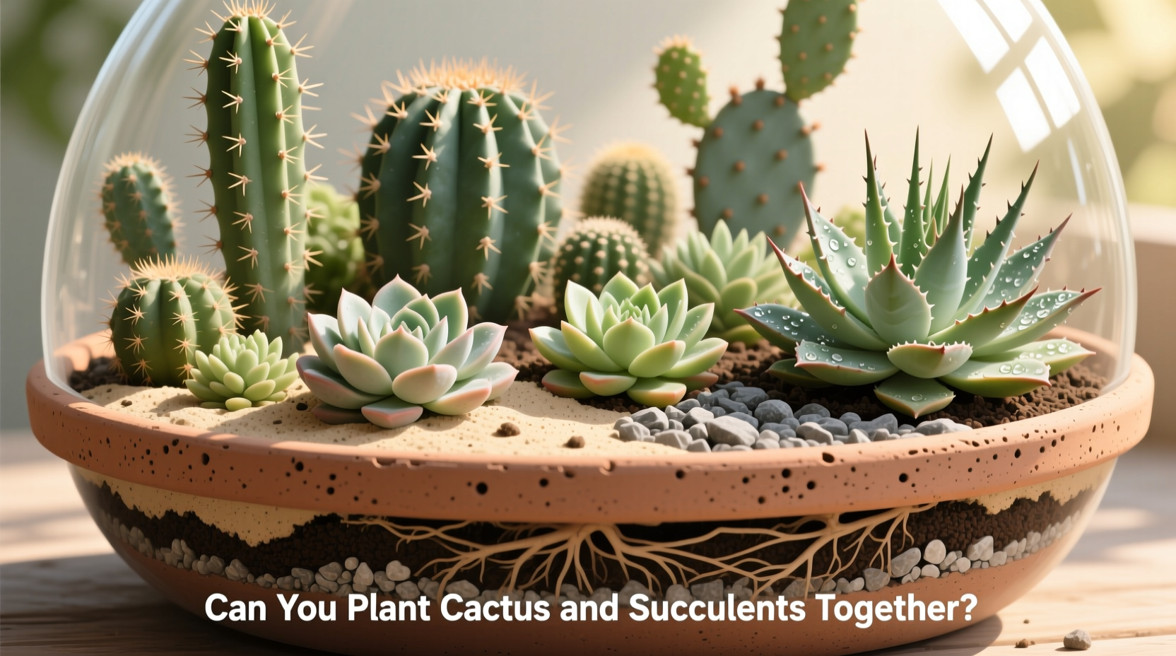 can you plant cactus and succulents together