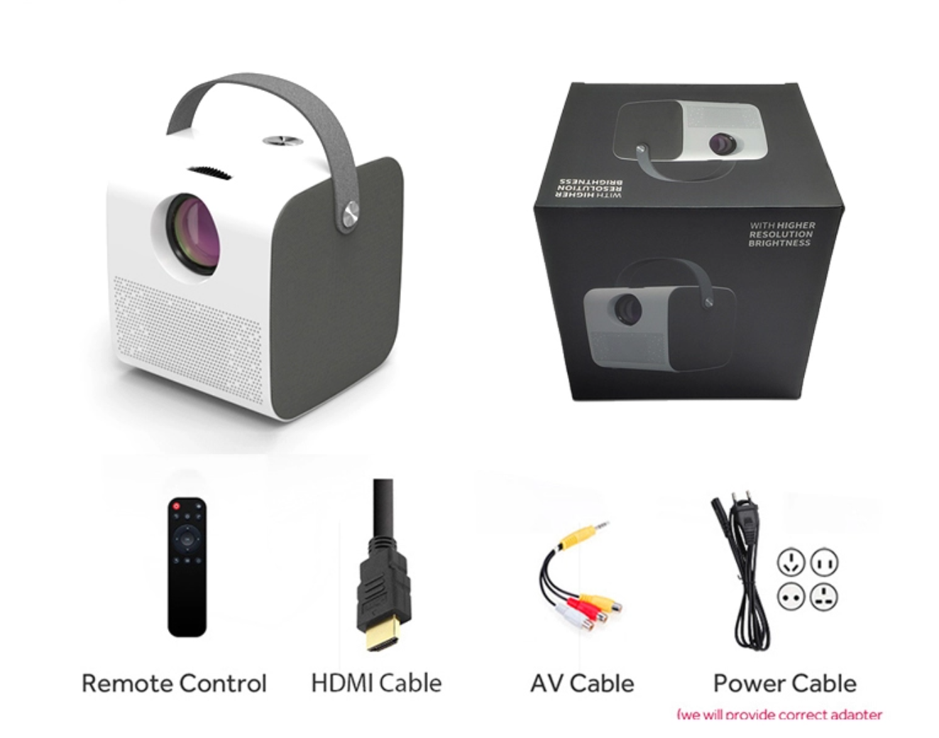 [Aliexpress Hot Mini 720p  Projector] Factory OEM ODM Cheap Price LCD LED Mini 720P Full HD Portable Home Theater Projector