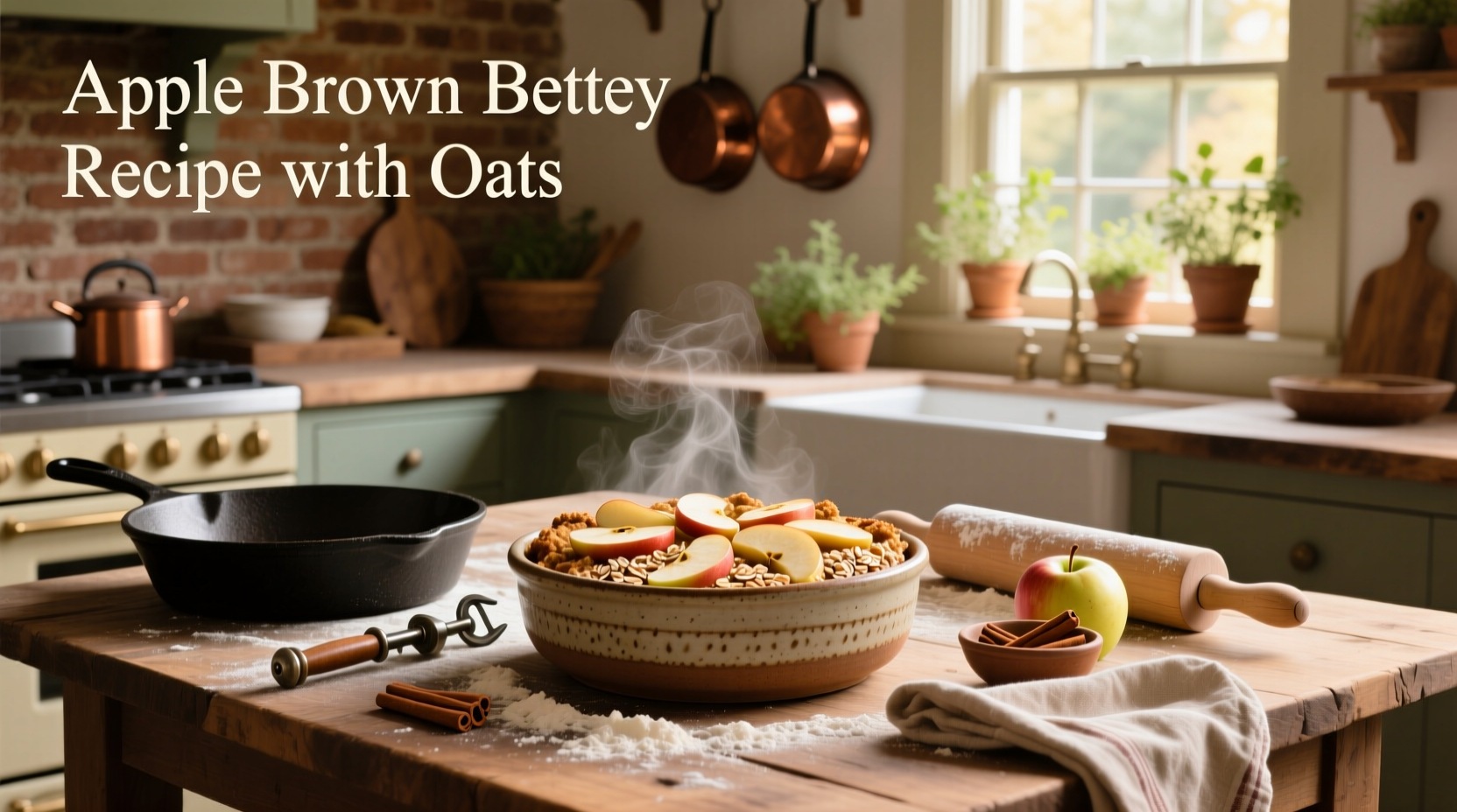apple brown betty with oats recipe guide