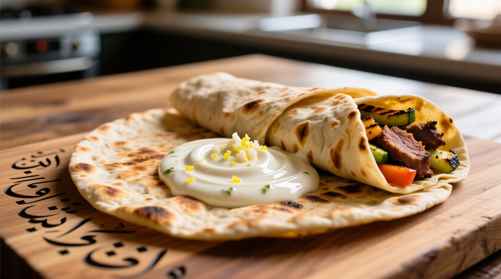 garlic sauce in shawarma