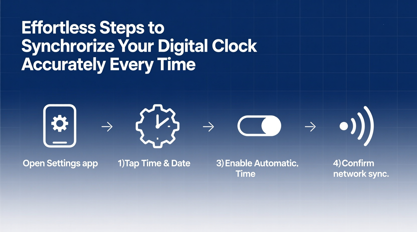 effortless steps to synchronize your digital clock accurately every time