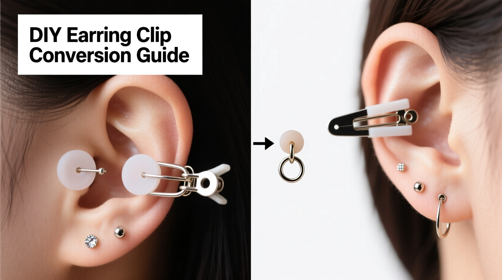 creative and easy methods to transform pierced earrings into comfortable ear clips