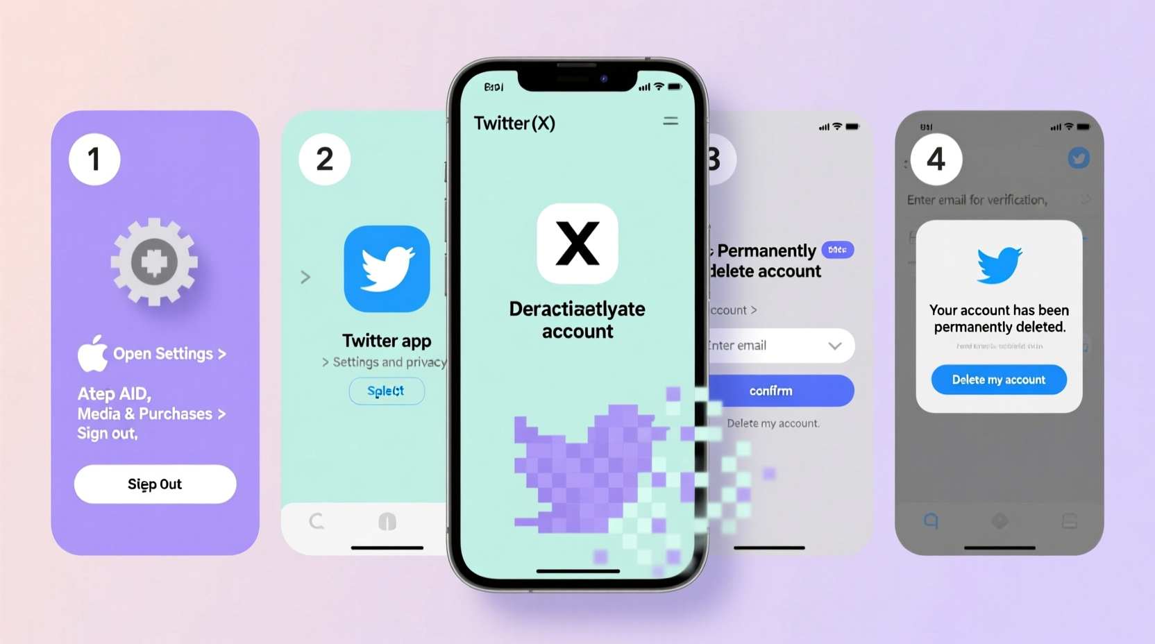 step by step guide to permanently cancel your twitter account on iphone