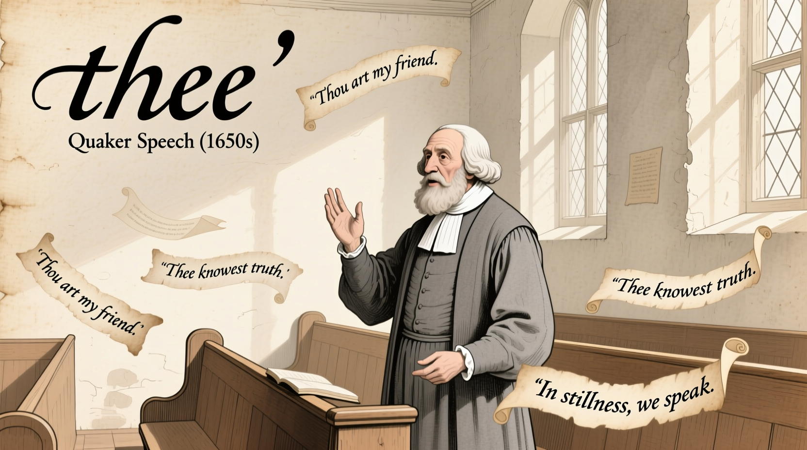 why do quakers use thee understanding quaker speech