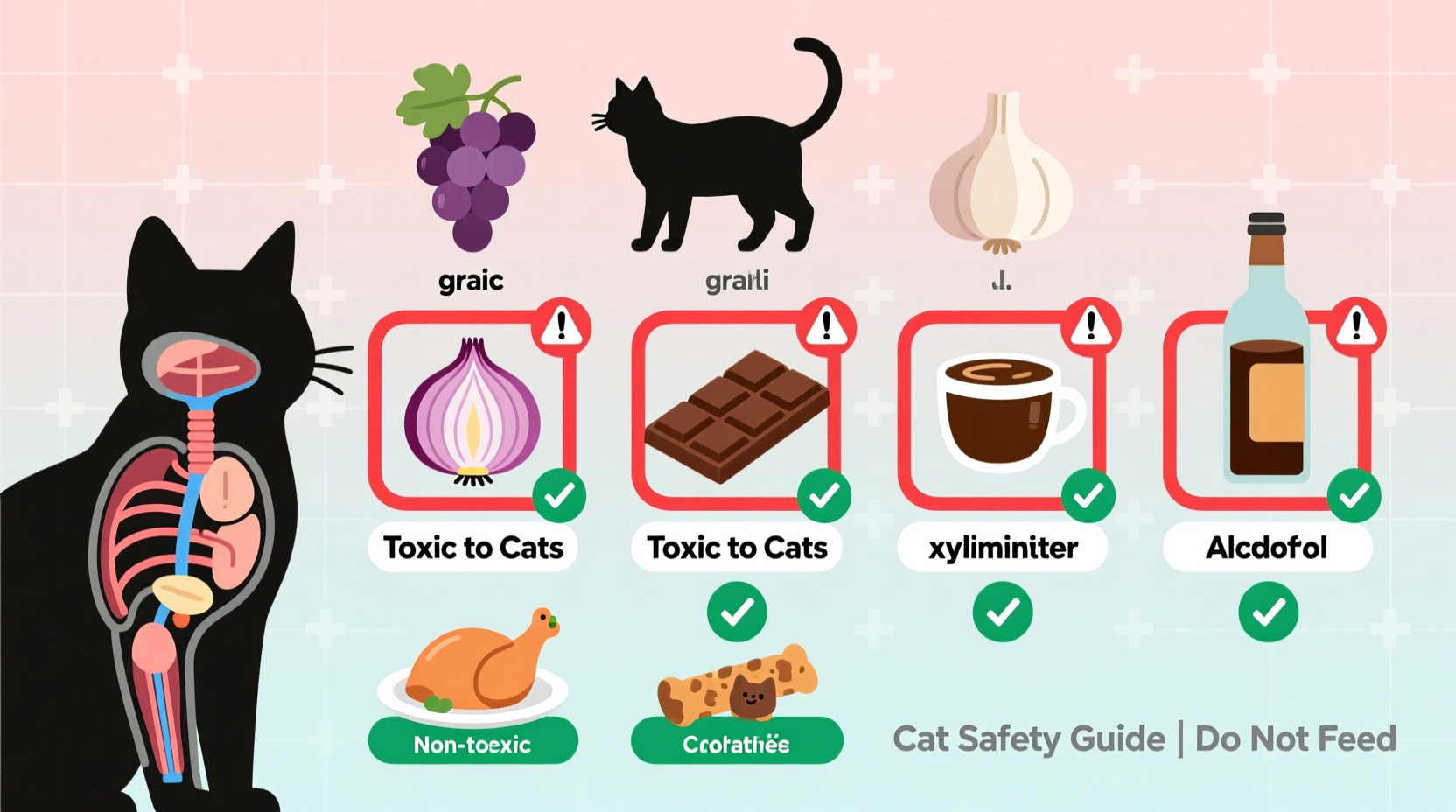 what foods are toxic to cats