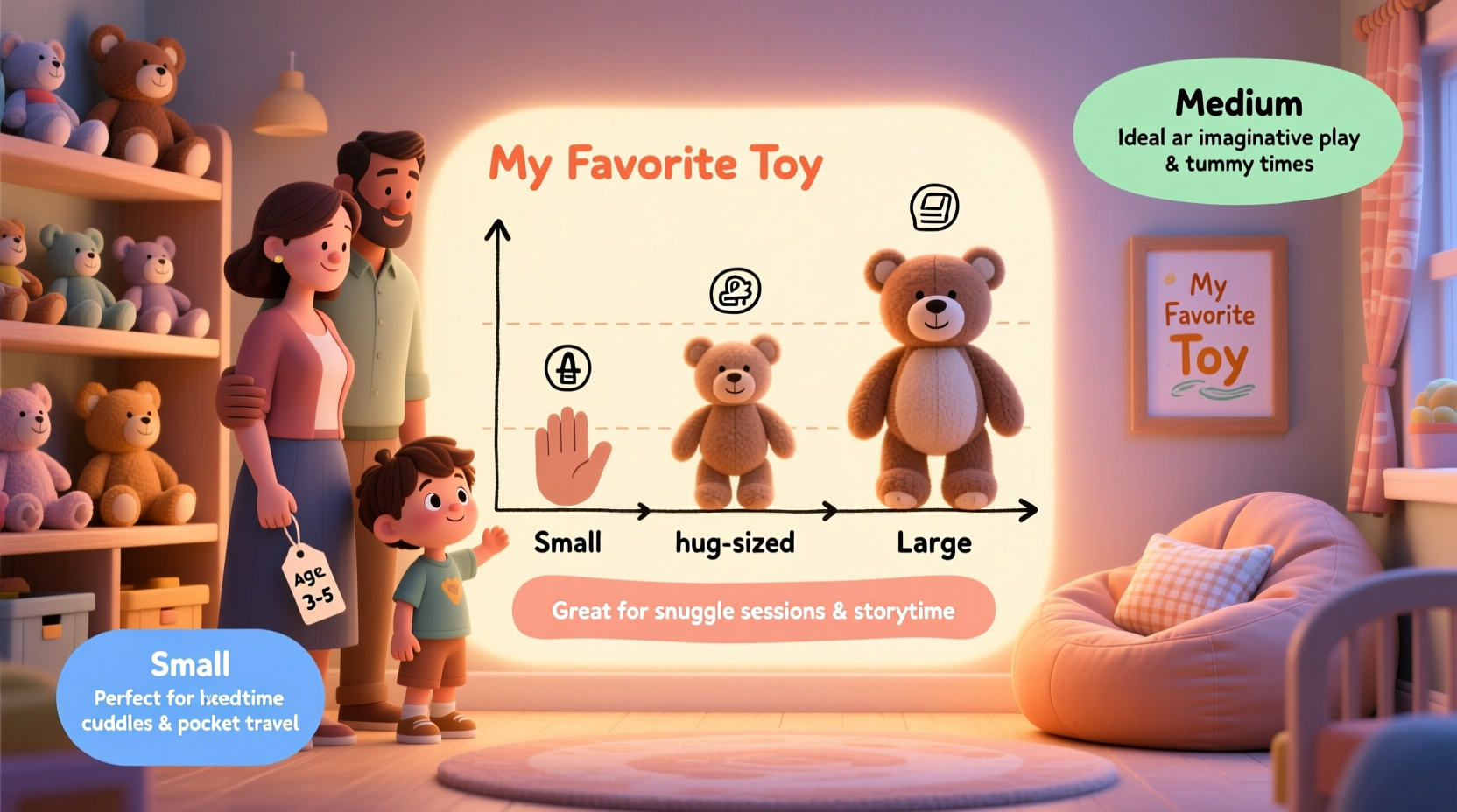 a parents guide to choosing the ideal plush toy size for your childs comfort and play