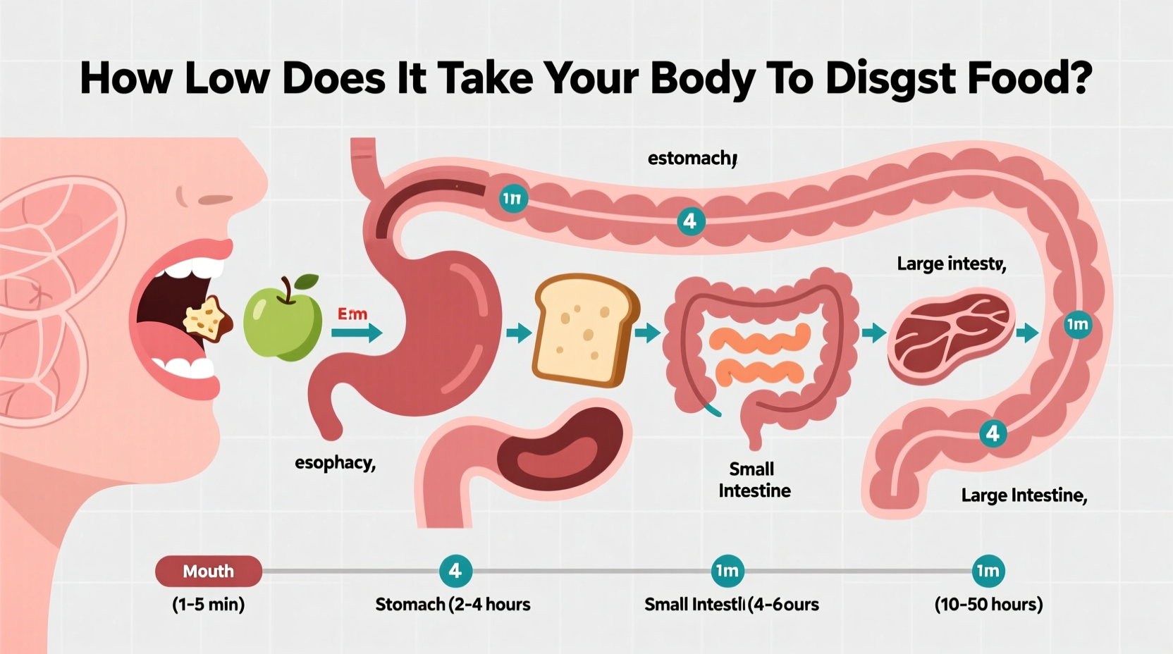 how long does it take your body to digest food