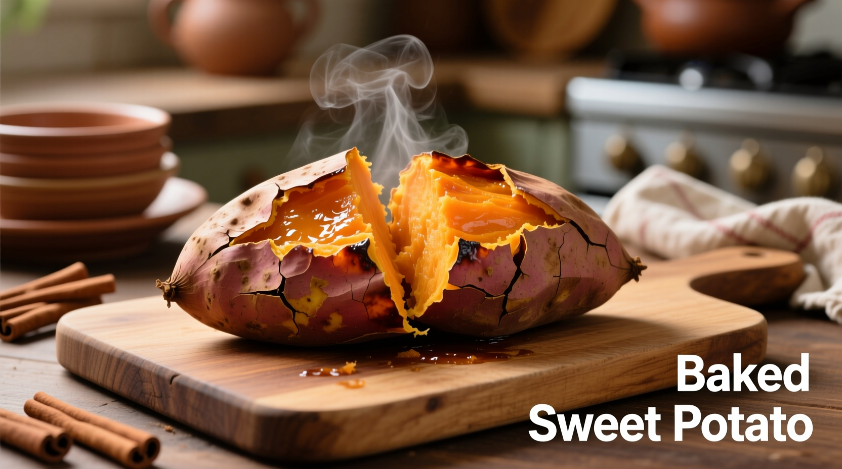 baking sweet potato