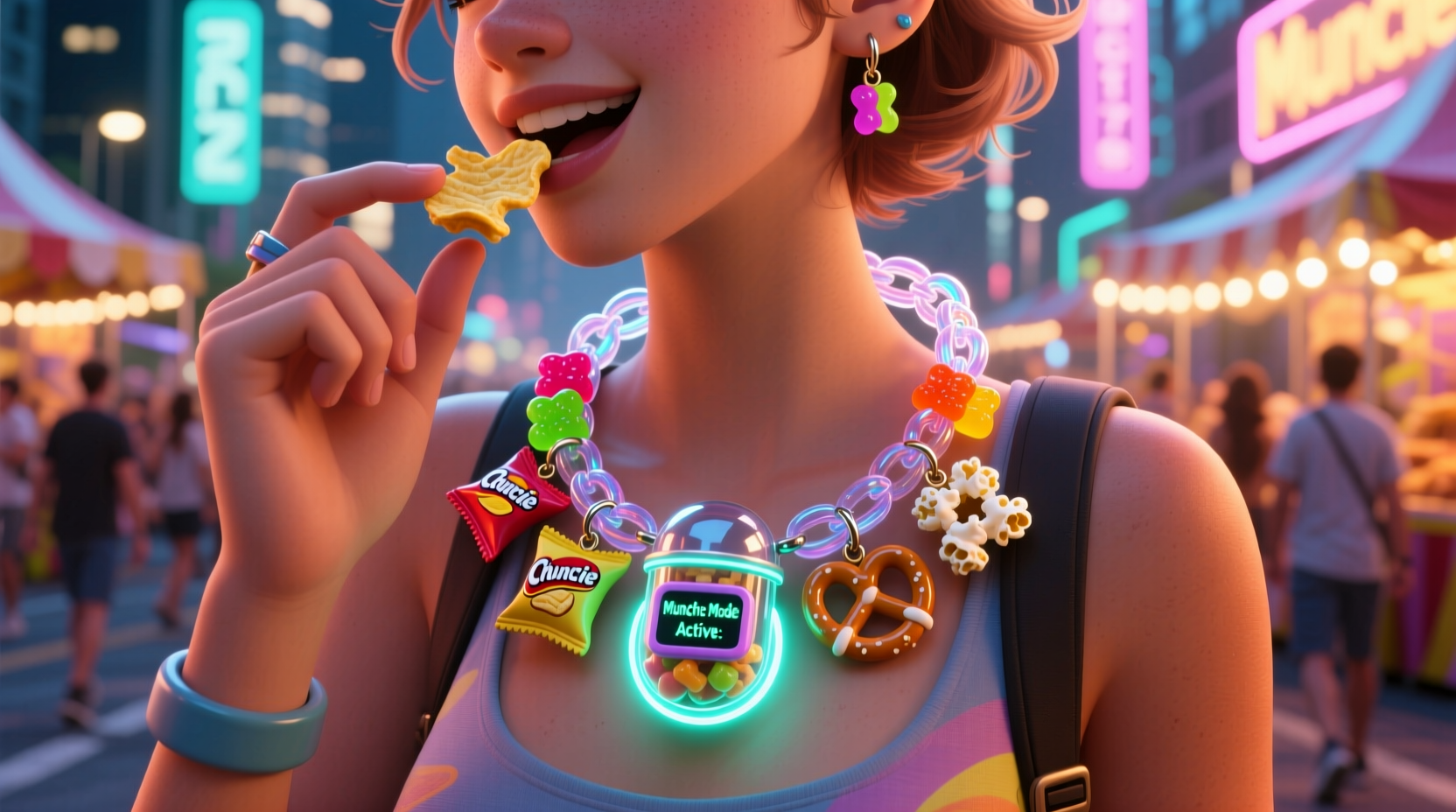 snack necklaces keep munchies handy