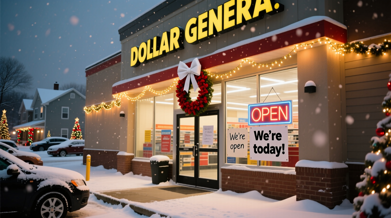 is the dollar general open on christmas