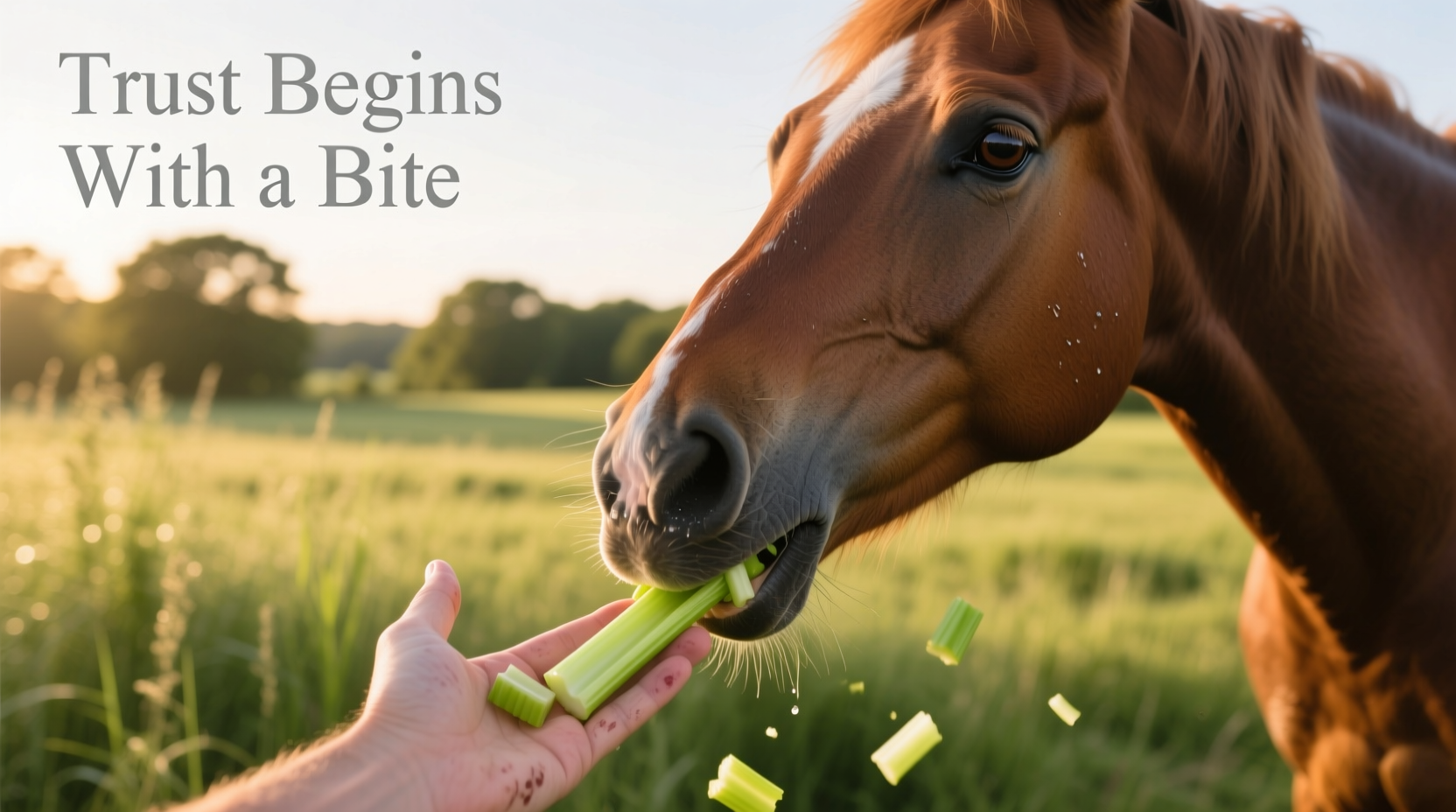 Selleriestangen-Schnitt für Pferde