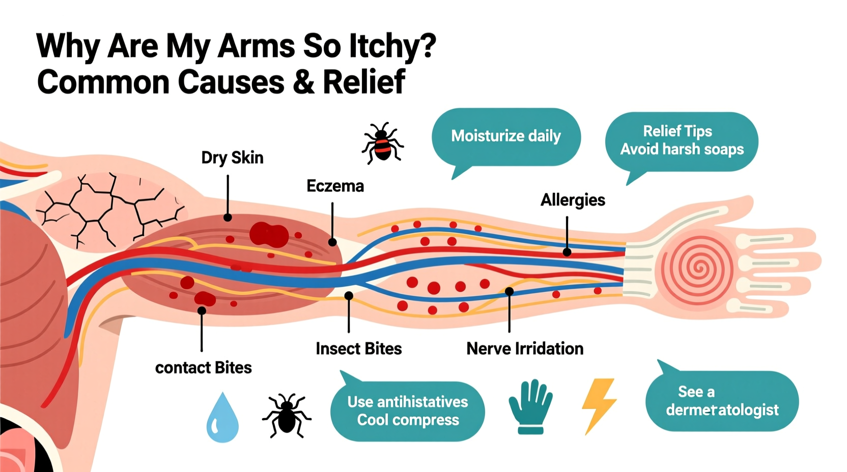 why are my arms so itchy common causes relief