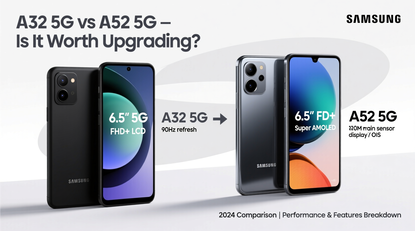 samsung a32 5g vs a52 5g is it worth upgrading or are they basically the same 2