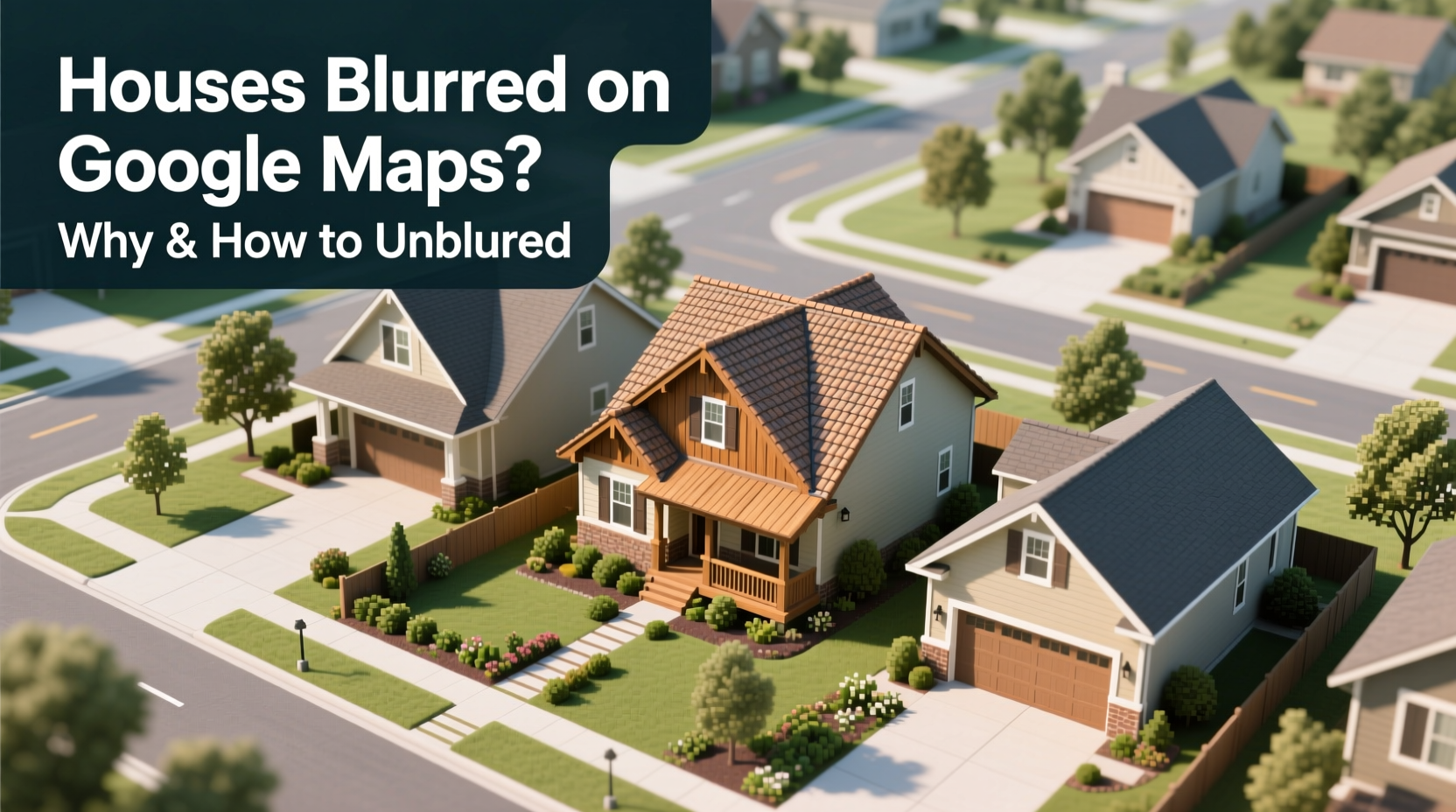 houses blurred on google maps why and how to unblur